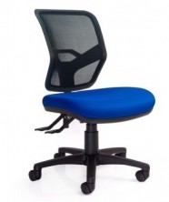 Rexa Mesh Back. Option Ergo 2 Or 3 Lever Action. 120Kg. Black Mesh Back. Fabric Seat Any Colour